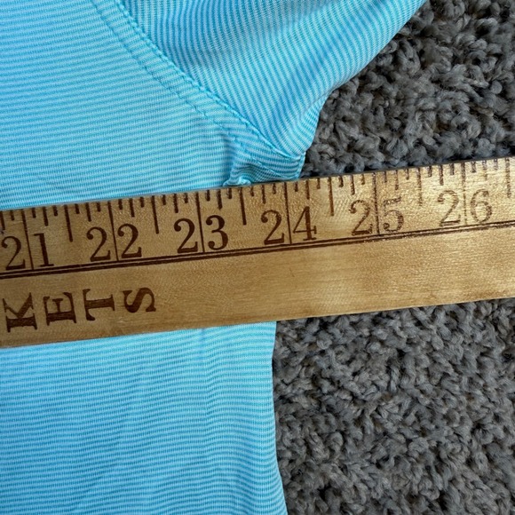 Callaway Golf Polo Shirt Mens Large striped Performance Athletic casual outdoor - Picture 6 of 8